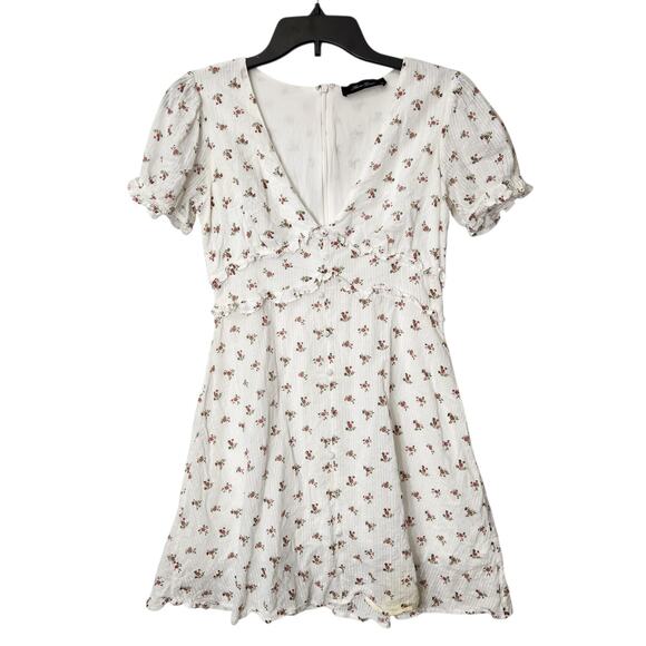 Anthropologie Dresses & Skirts - ANTHROPOLOGIE ANNA GRACE DRESS MINI SZ S COTTAGECORE FLORAL ROMANTIC SPRING